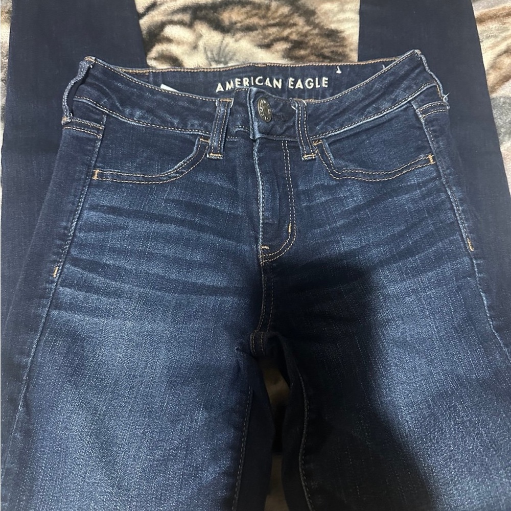 American Eagle Outfitters Women's Deep Indigo Skinny Jeans